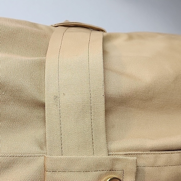 London Fog Vintage 1970's Yellow Pointed Collar Button Front Waist Tie Rain Coat - Picture 7 of 8